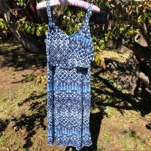 Swimsuits For All Batik Print Cover-up Beach Dress Sz 10/12 NWT
